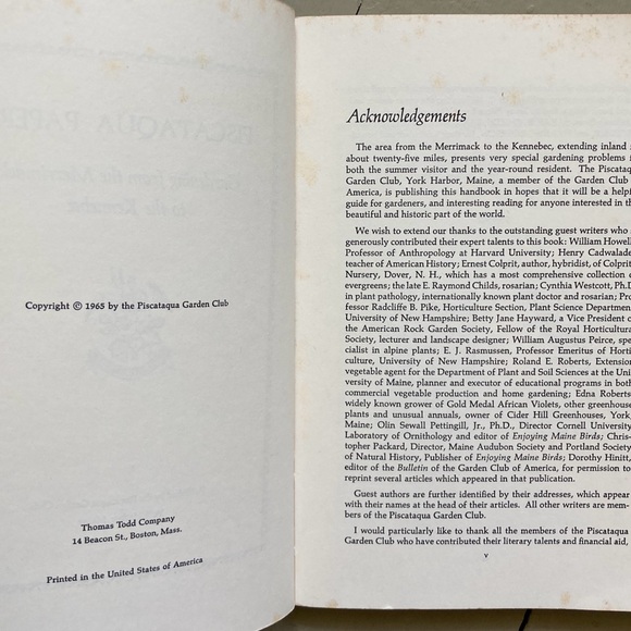 Piscataqua Papers Gardening New Hampshire Maine Merrimack Kennebec River Lore - Picture 12 of 15